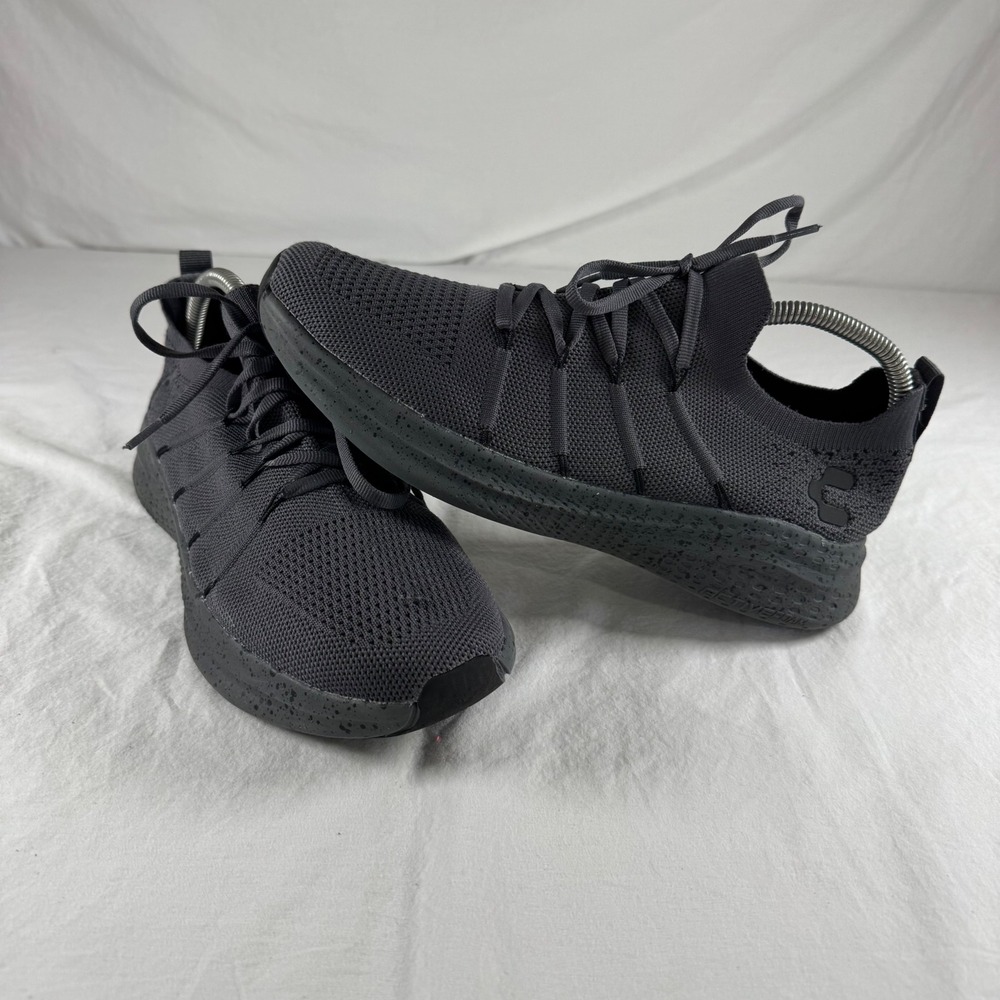 Charly Men's Size 9 Dark Gray Nieer Knit Activefoam Athletic Sneakers 1086392